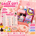 GAGA GIFT Lucky Scoop mystery gift assortment with cute stationery, accessories, and surprise items
