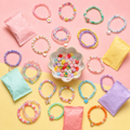 Colorful mystery bracelets, bonus tokens, and sealed surprise bags for the GAGA Bracelet Lucky Scoop